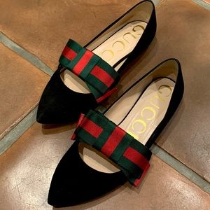 Gucci Sylvie bow flats 37.5